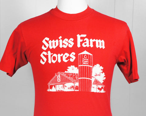 1980's Swiss Farm Stores T-Shirt - Size S